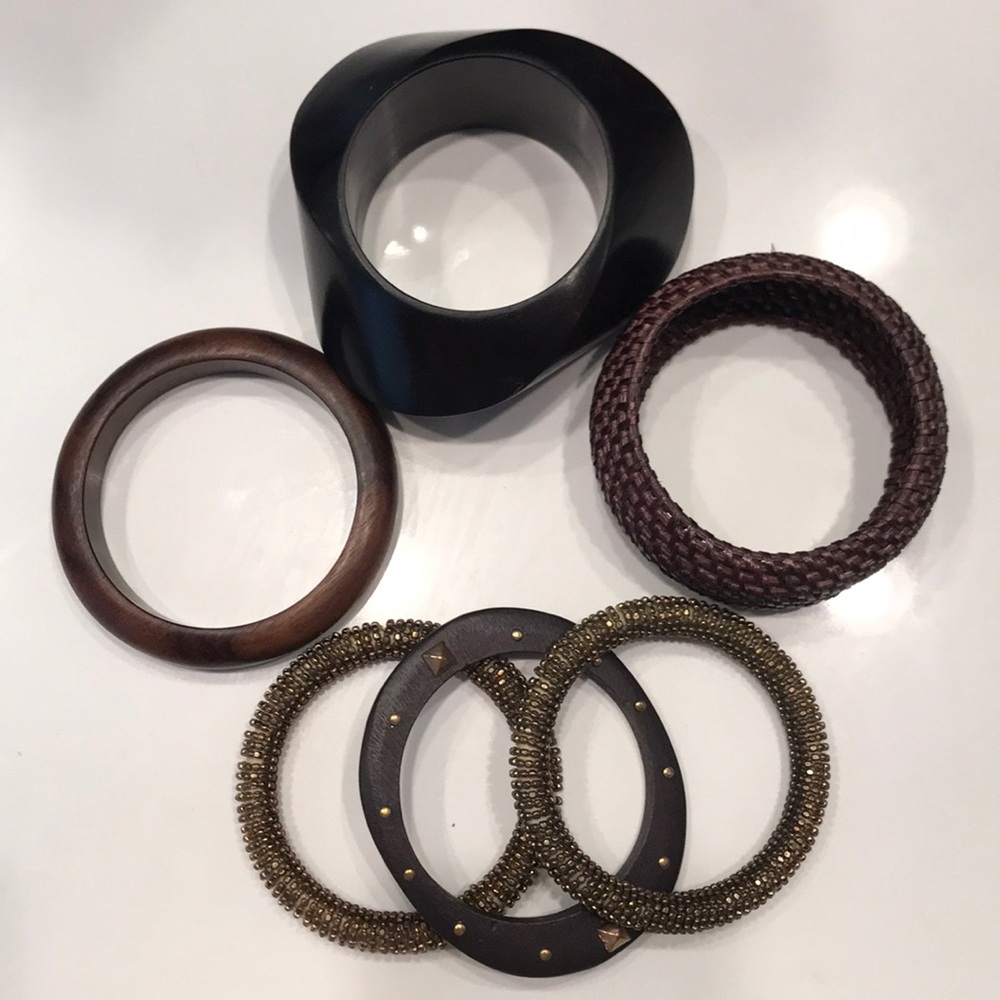 Six brown/gold bracelet bundle - Picture 3 of 4